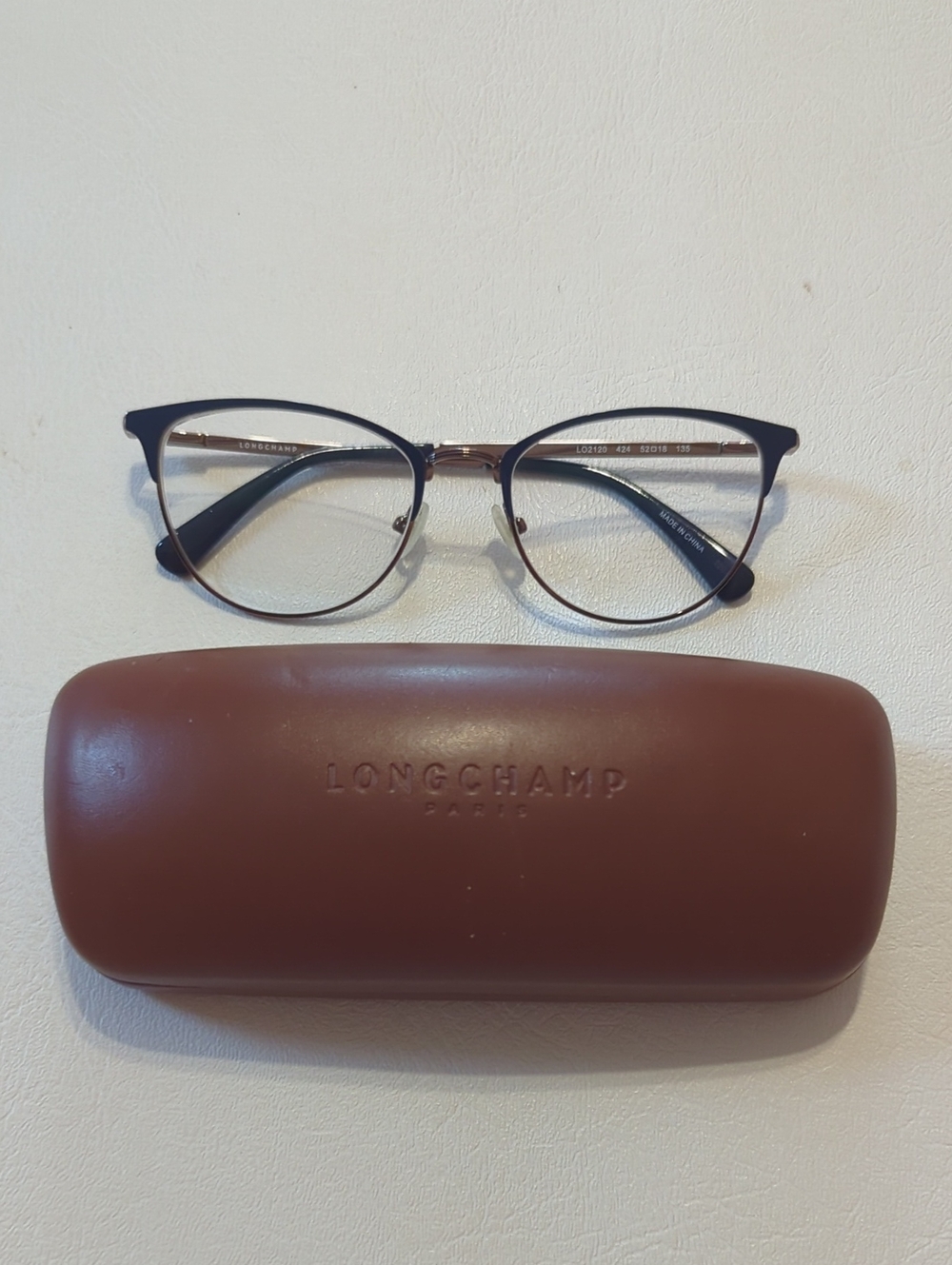 Longchamp Glasses With Brown Hard Case Longchamp Paris Blue Frames Eyeglasses